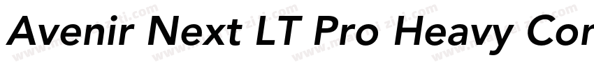 Avenir Next LT Pro Heavy Cond Itali字体转换